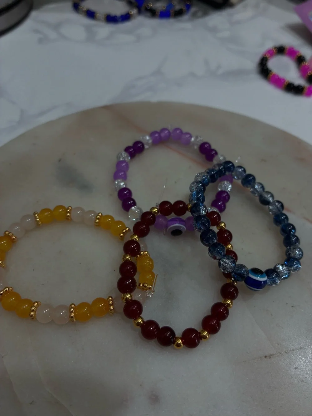 Beaded Stretch Bracelet Set